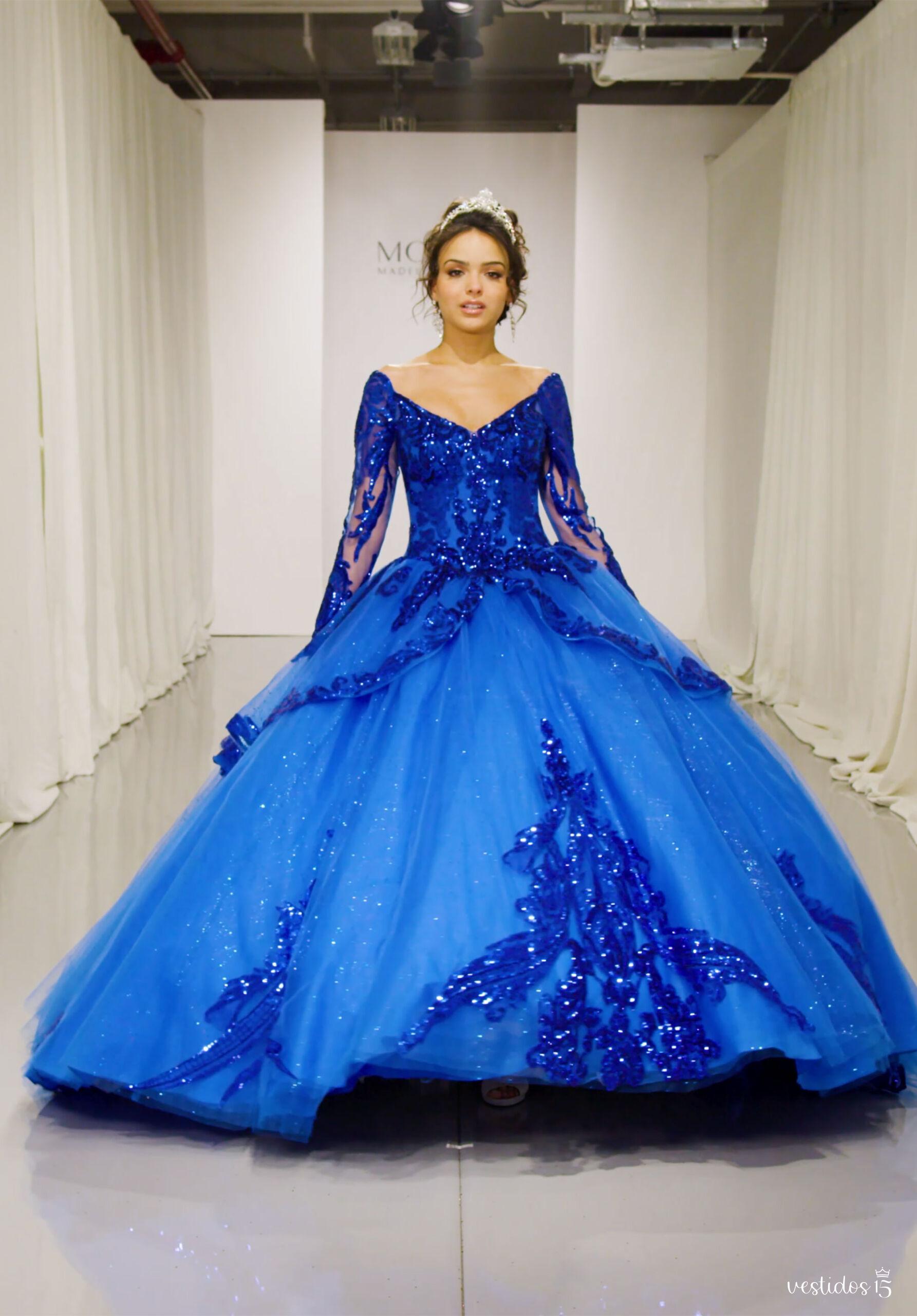 Vestido de 15 años Adela Azul Vestido de 15 años Adela Azul - Imagen 3