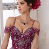 Vestido de 15 años Alma Rojo vino
