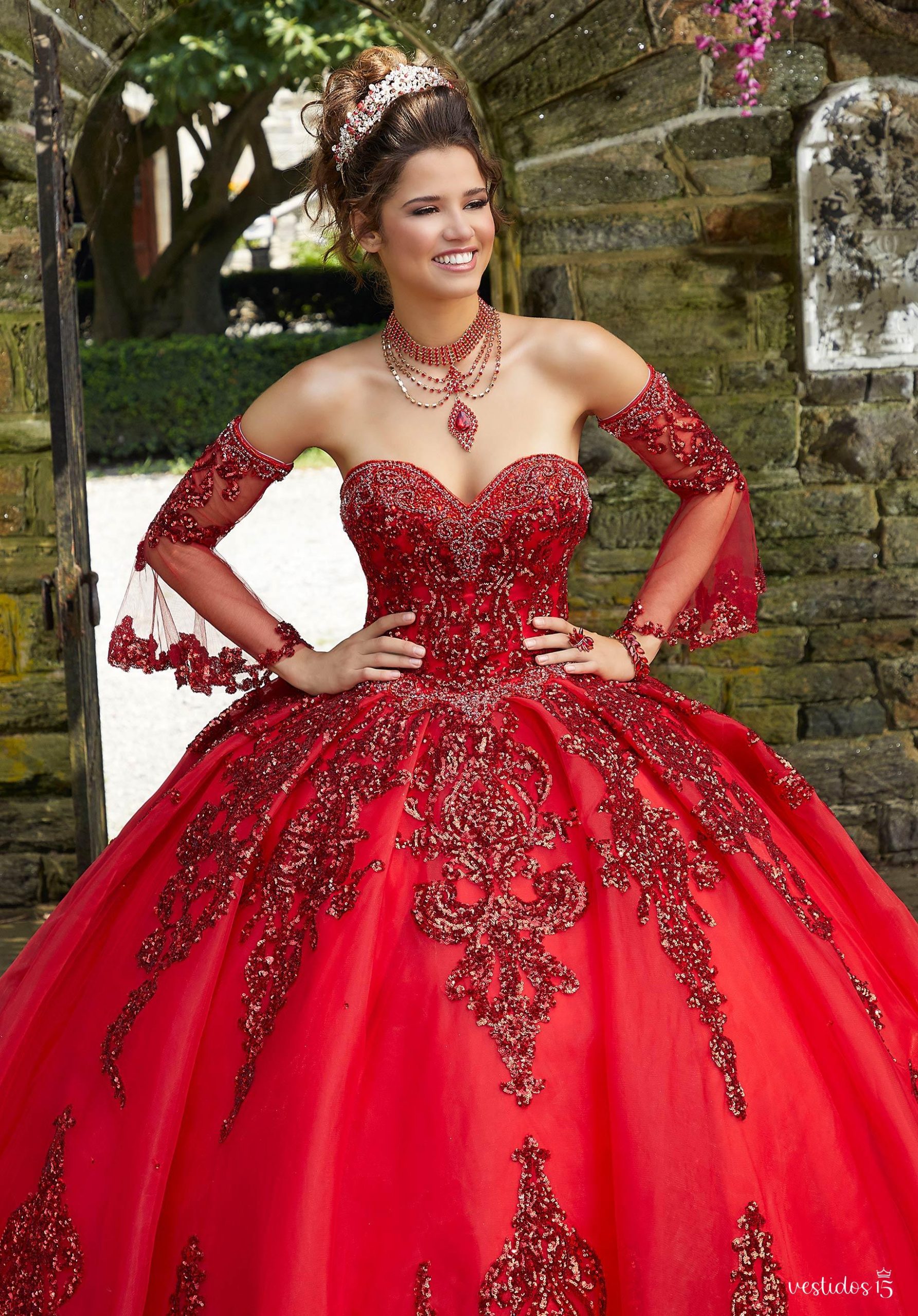 Vestido de 15 años Aixa Rojo