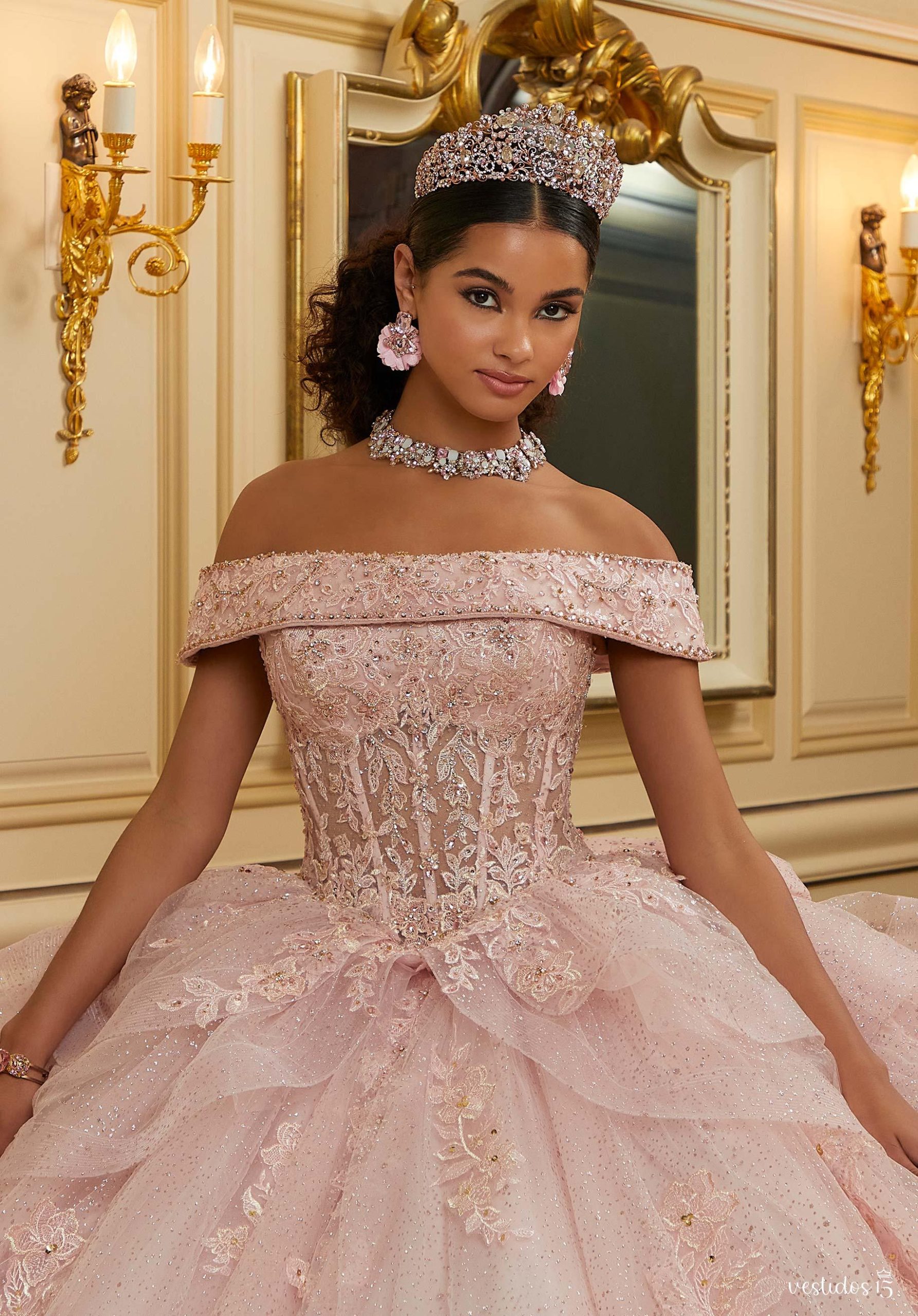 Alternative view of Vestido de 15 años Amelia Rosa