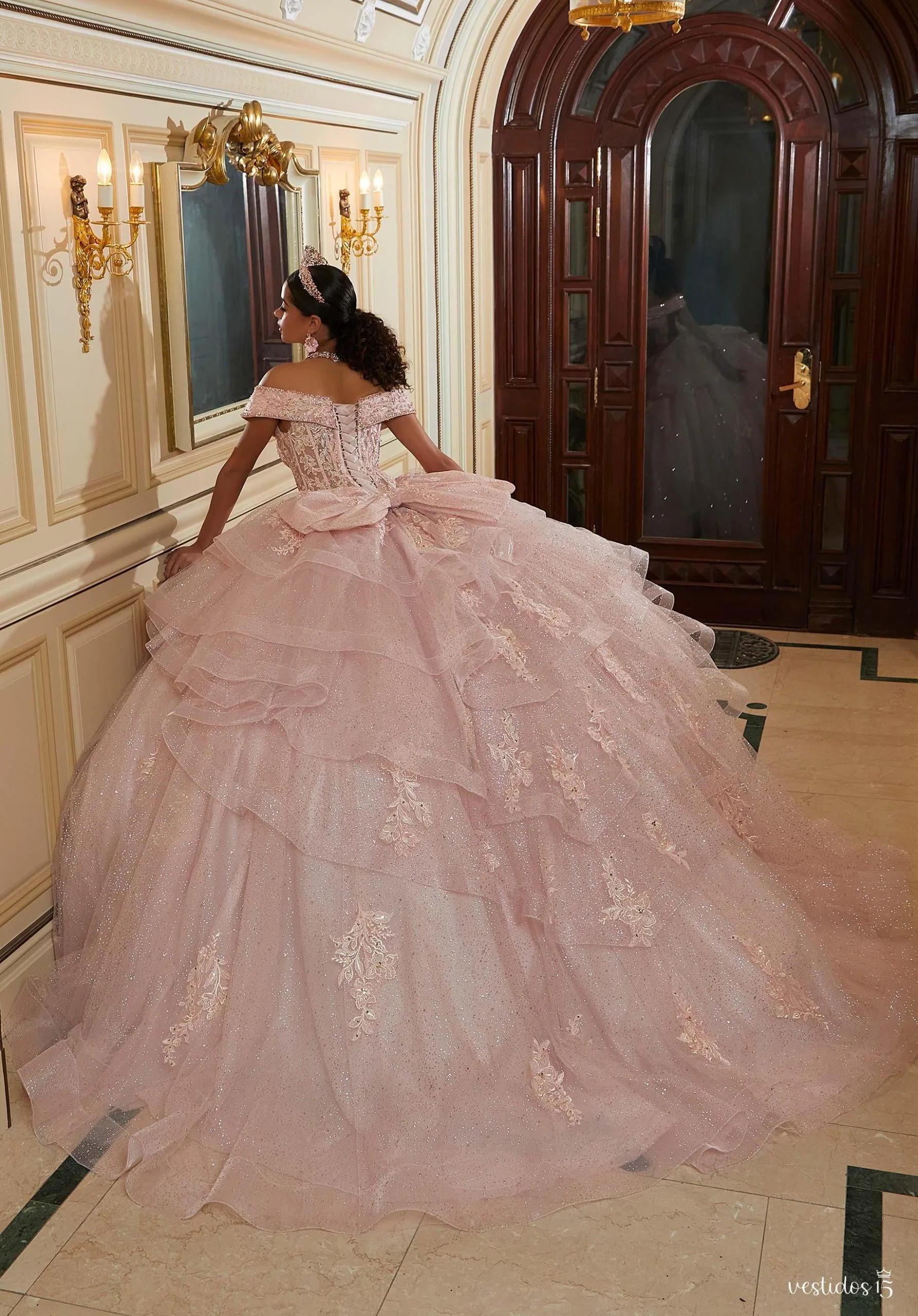 Vestido de 15 años Amelia Rosa - Imagen 3