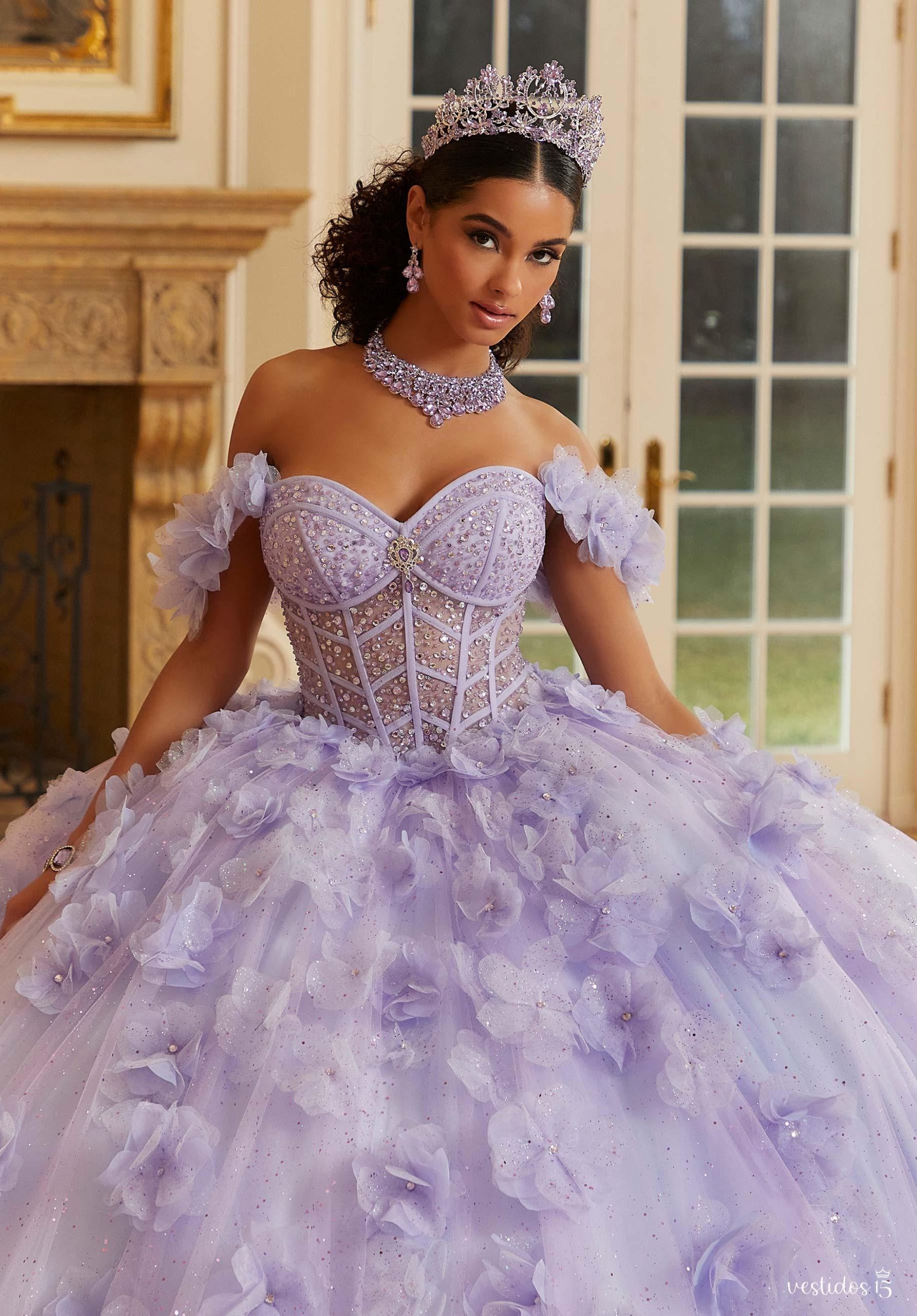 Alternative view of Vestido de 15 años Alicia Lila