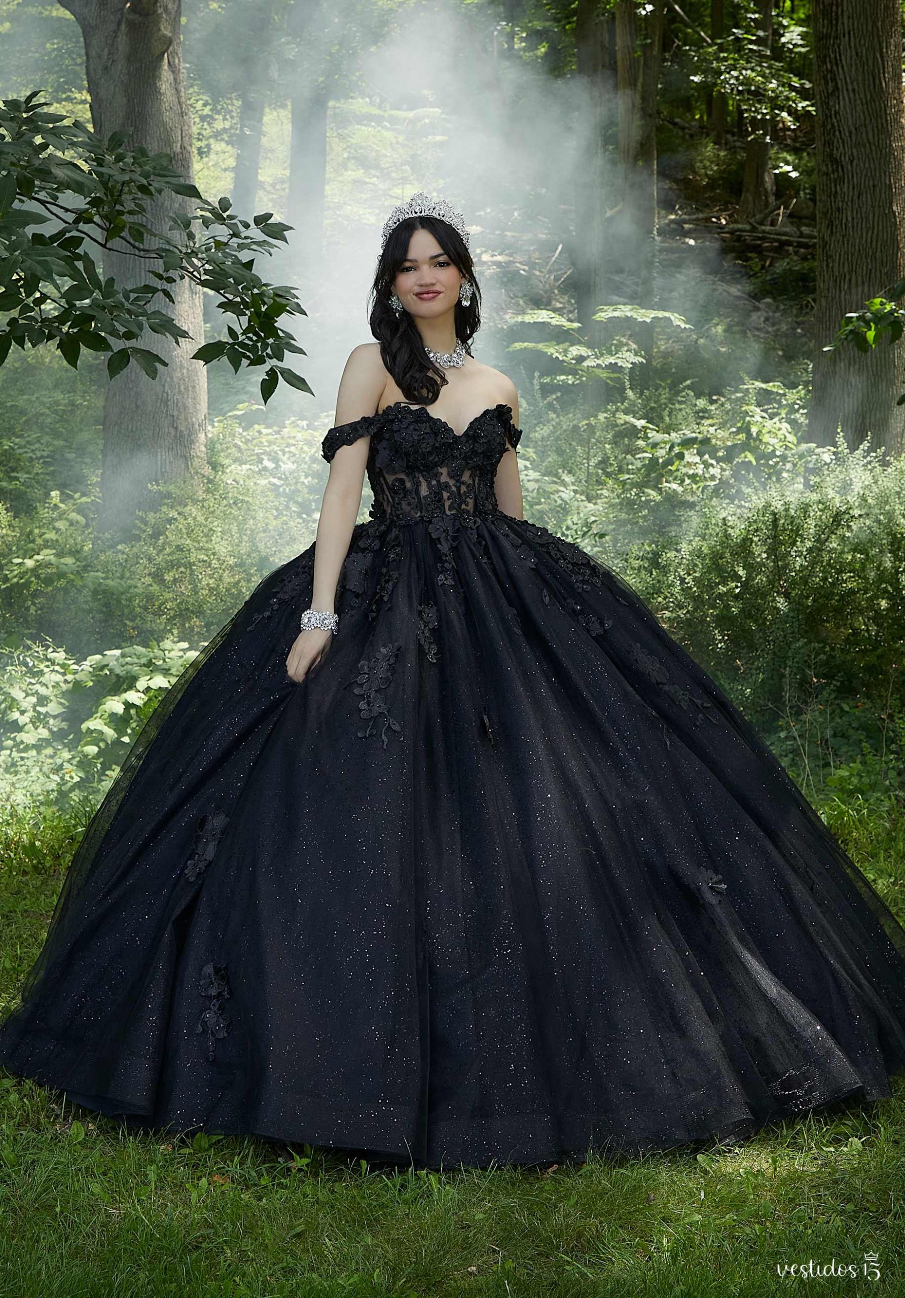 Vestido de 15 años Aitana Negro