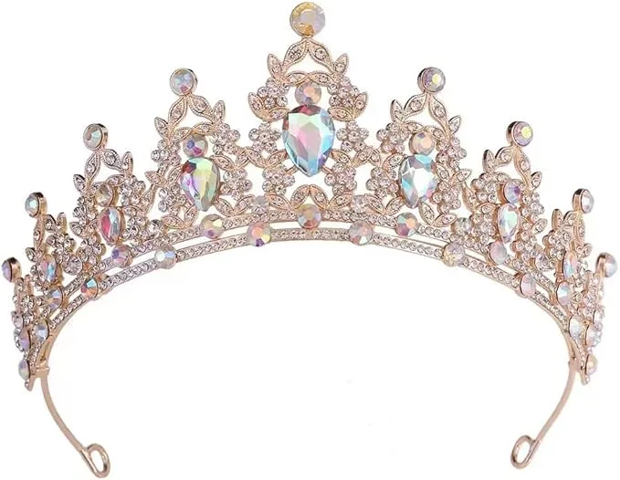 Tiara dorada 1 — diseño exclusivo en Vestidos15
