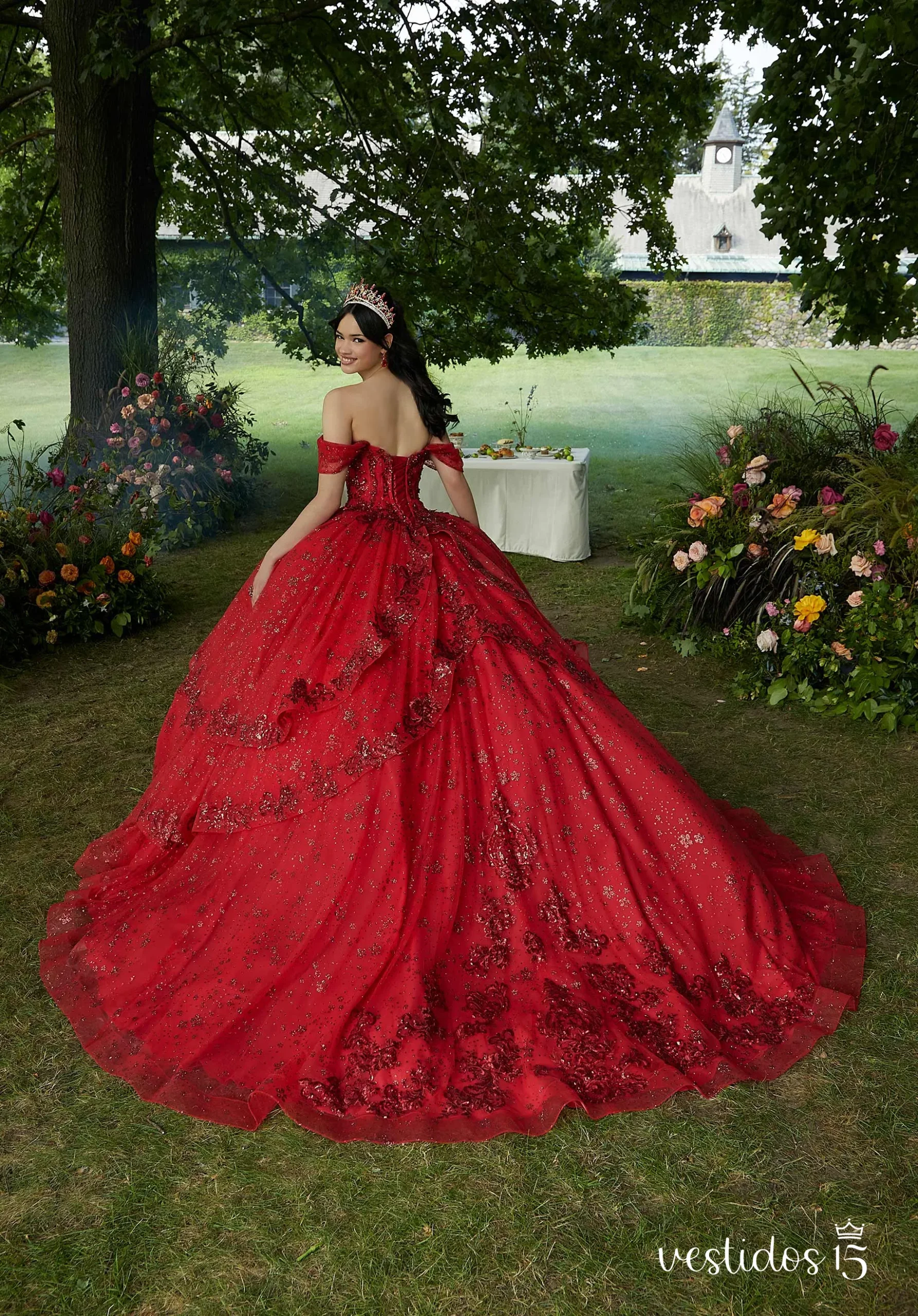 Vestido de 15 años Lea Rojo Vestido de 15 años Lea Rojo - Imagen 3