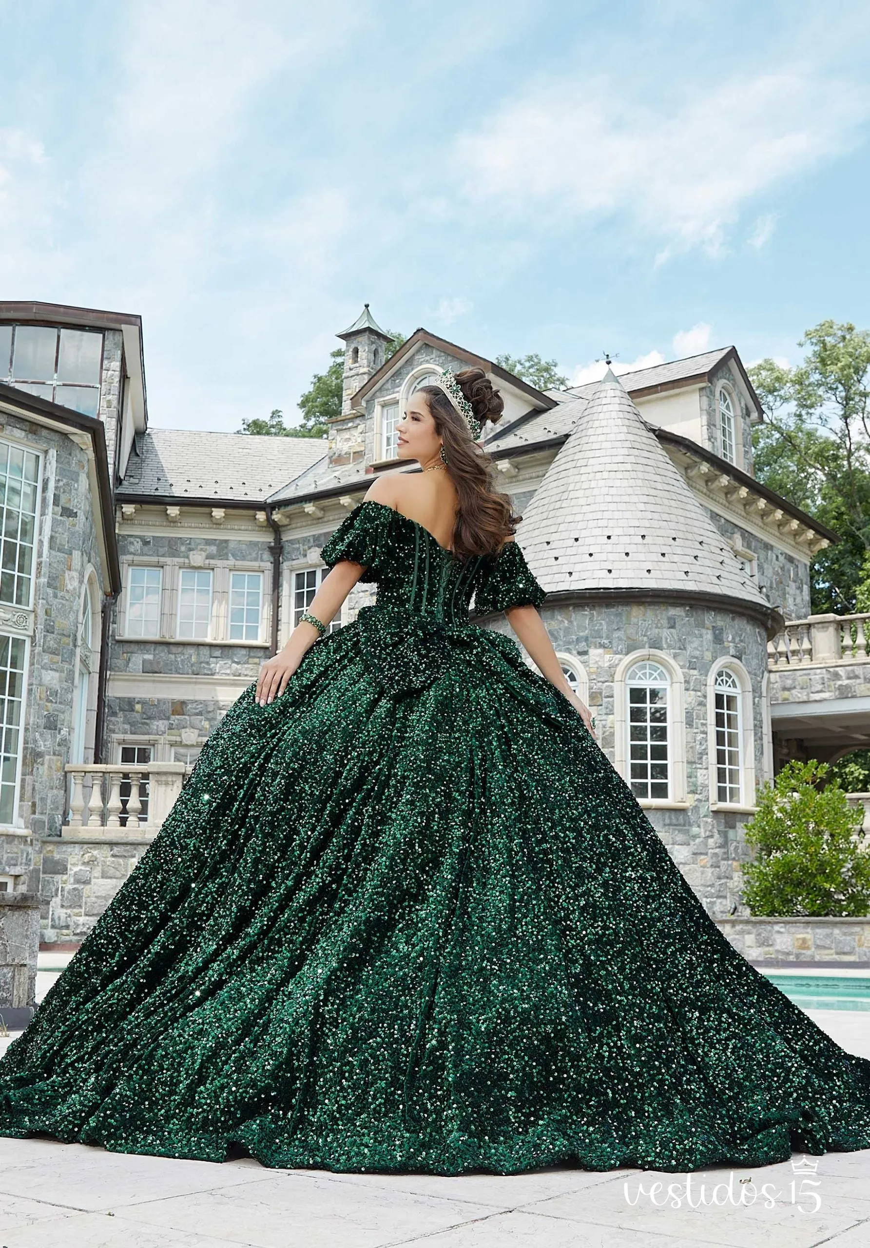 Vestido de 15 años Laureana Verde Vestido de 15 años Laureana Verde - Imagen 4