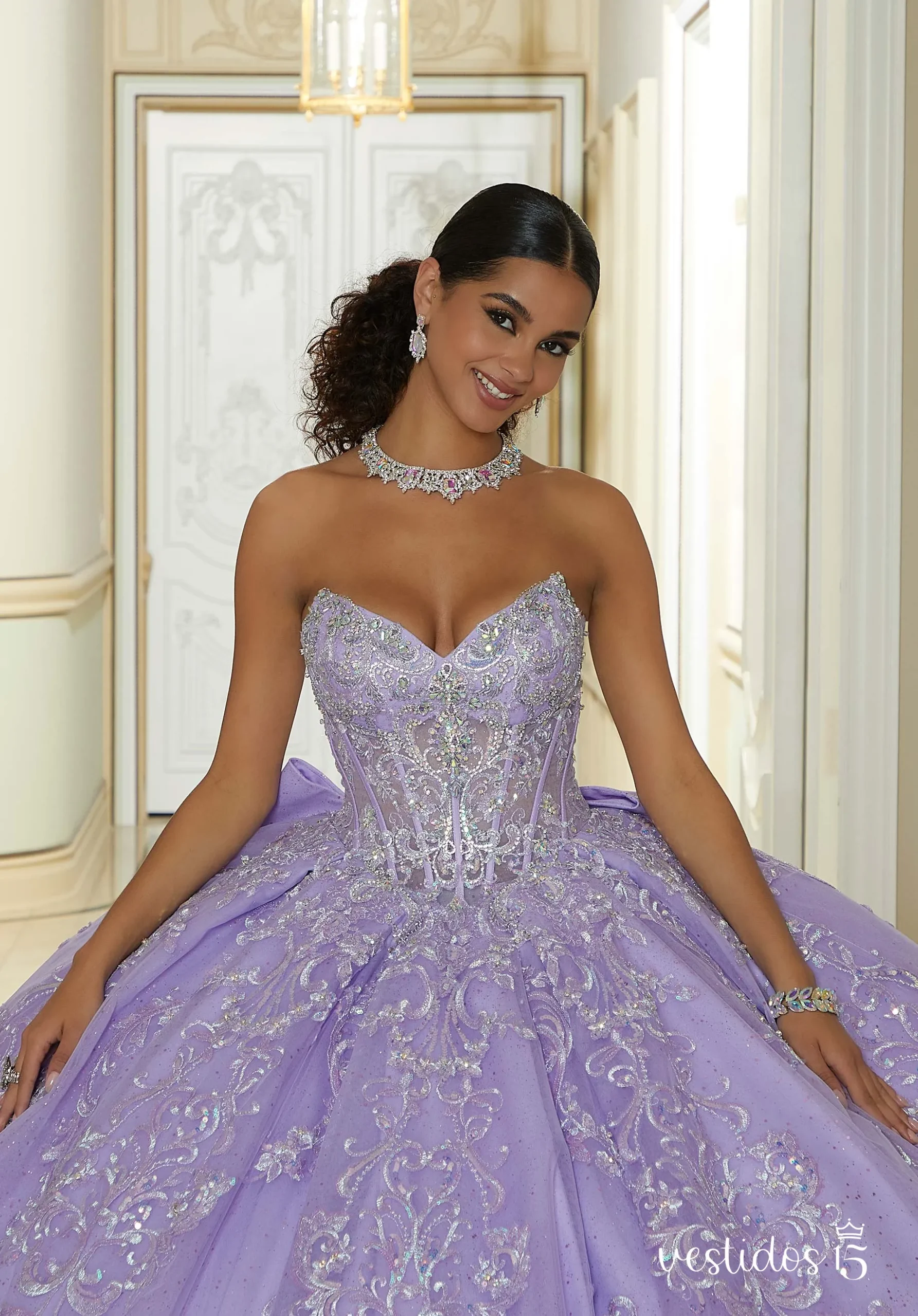 Alternative view of Vestido de 15 años Malena Lila / Lavanda