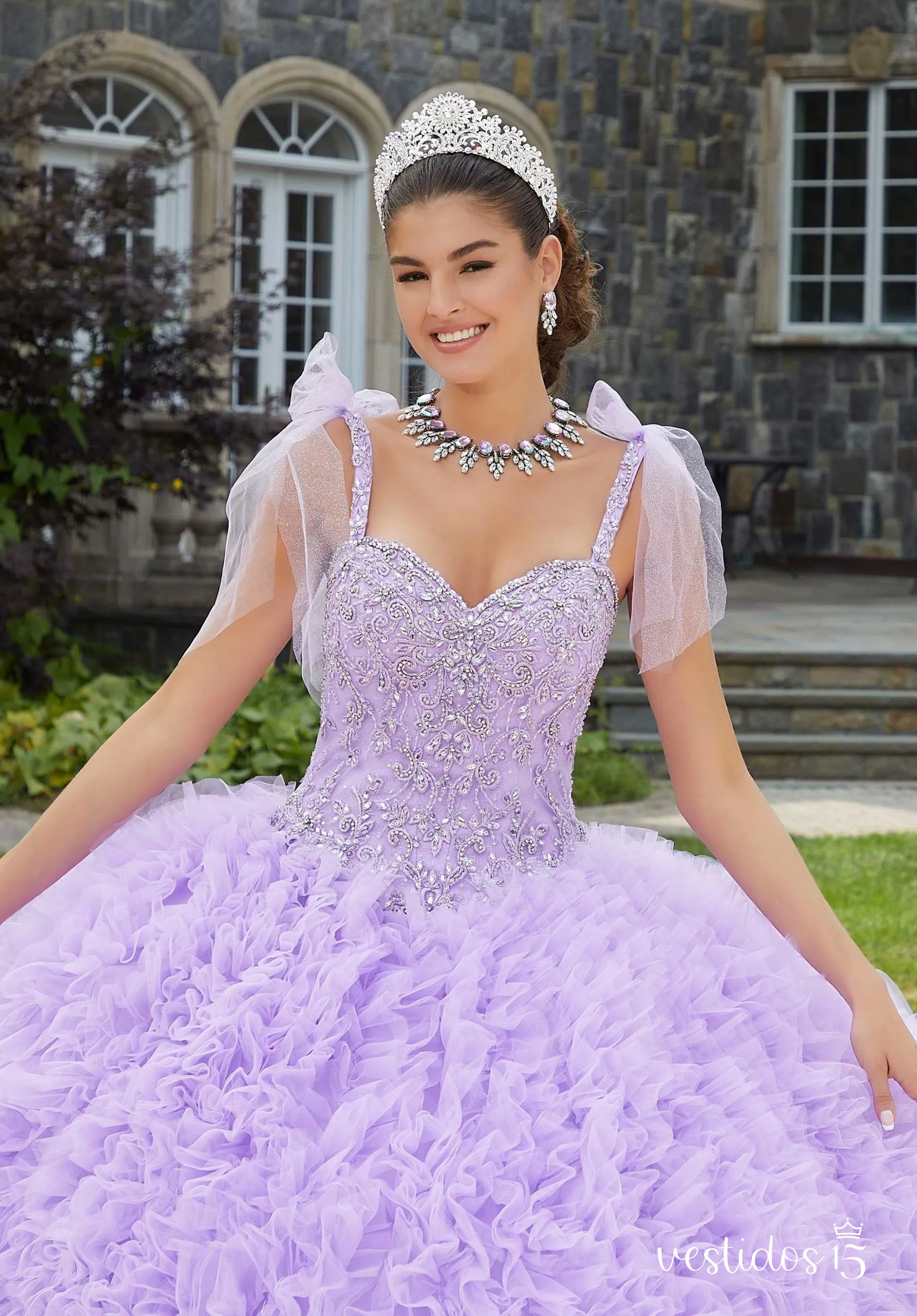 Alternative view of Vestido de 15 años Romina Lila