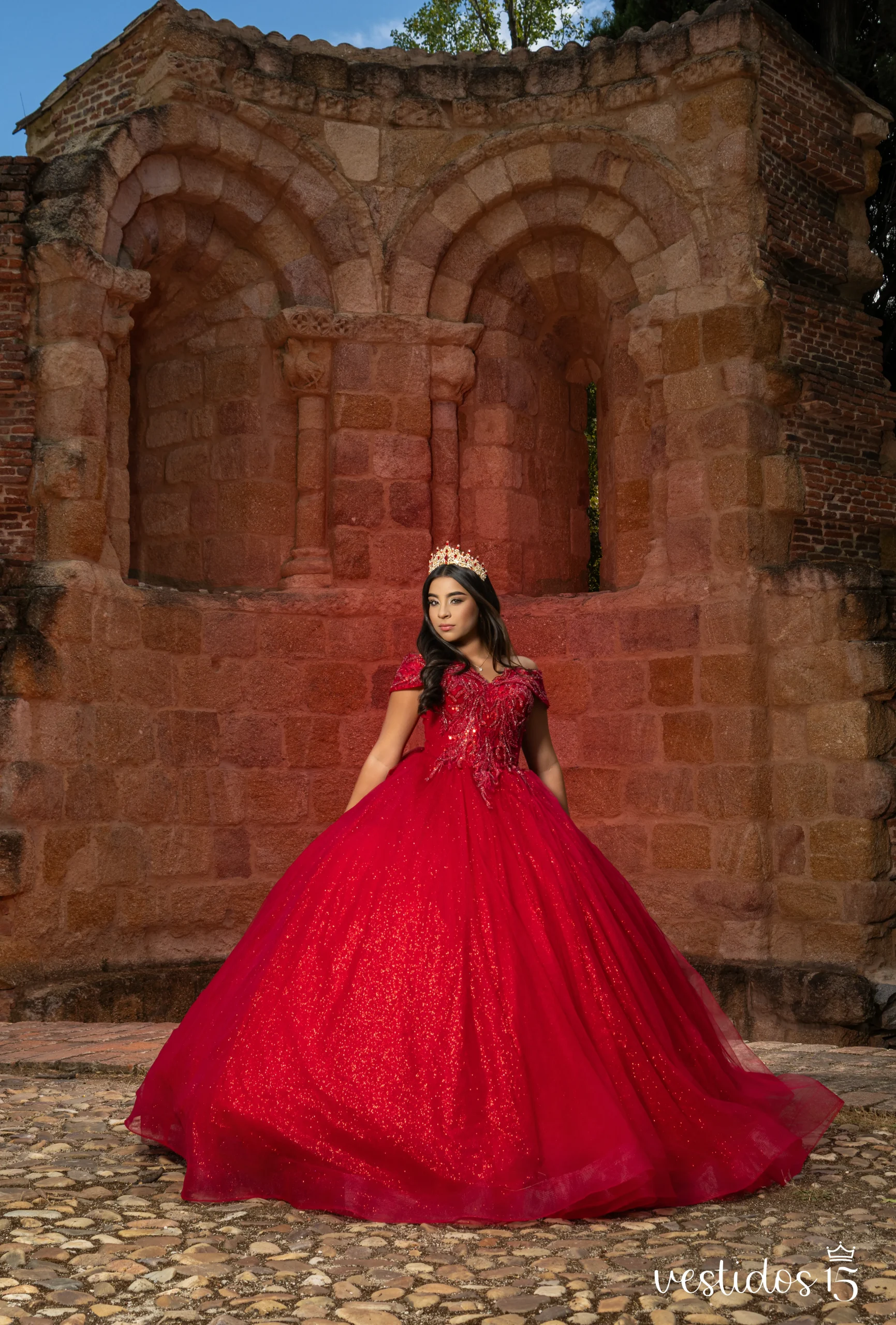 Alternative view of Vestido Ashley Rojo