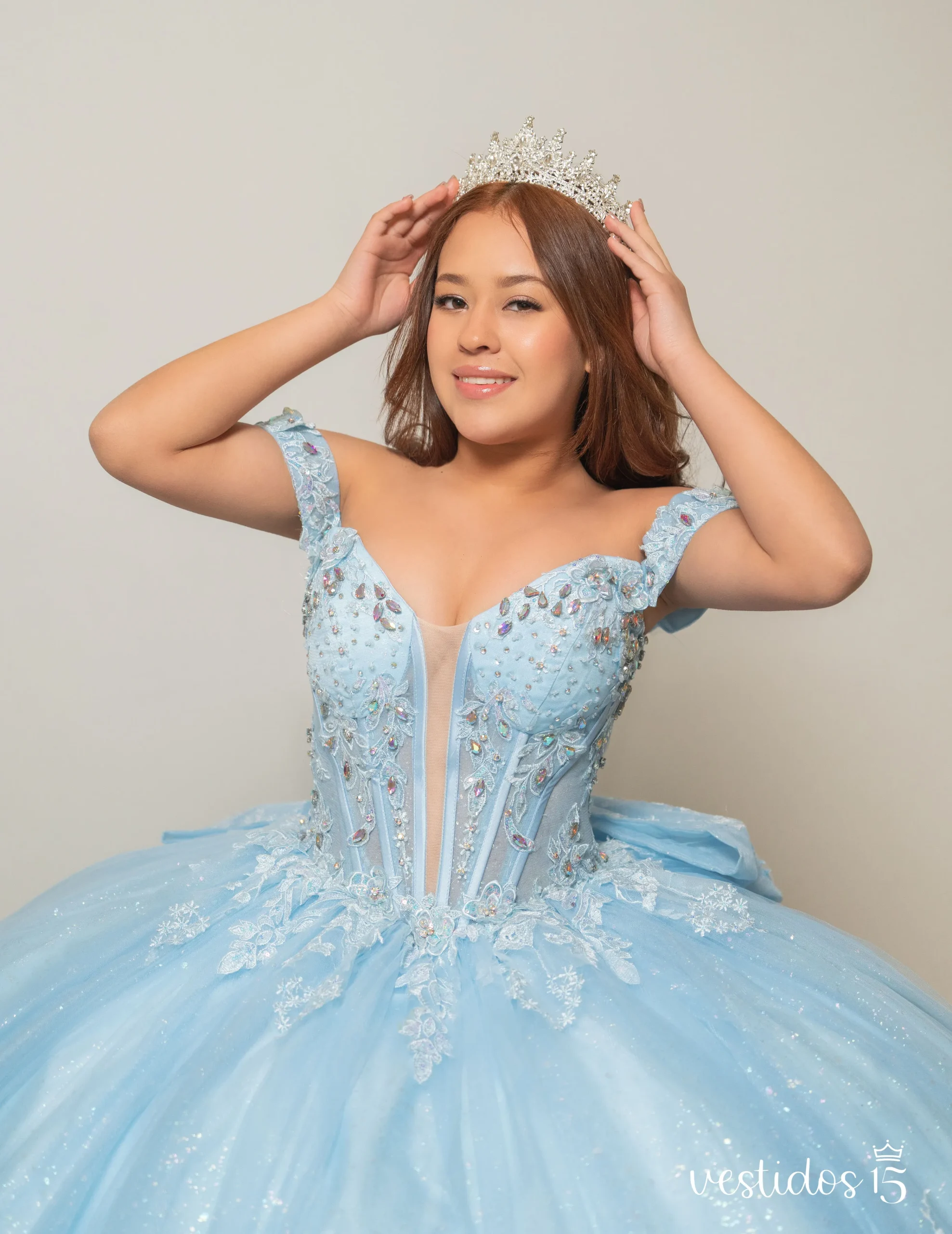 Vestido Valeria Azul Celeste